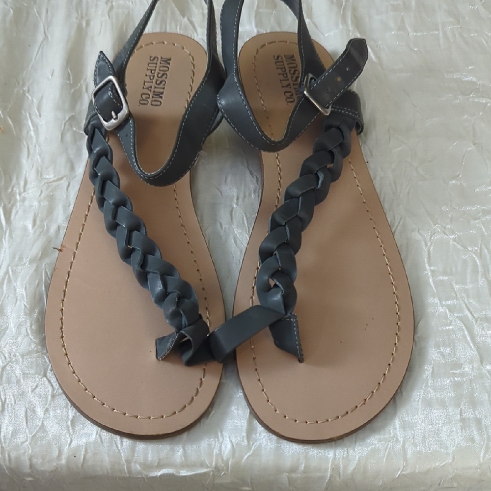 Missoni Black Braided Leather Sandals